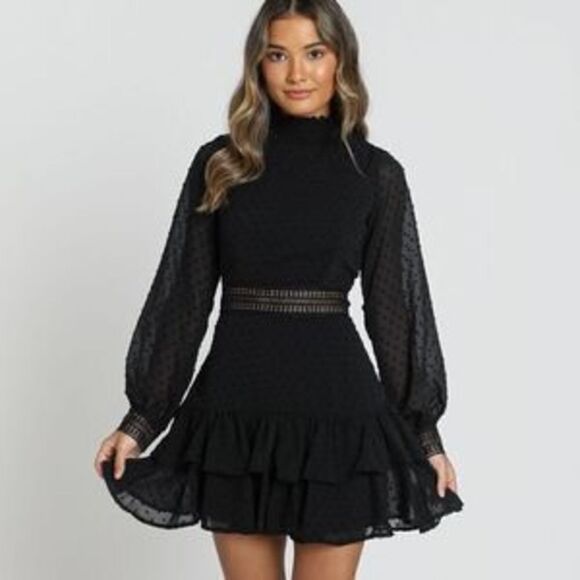 Showpo. Dresses & Skirts - Showpo Dress Womens 0 Are You Going to Kiss Me Mini Long Sleeve Ladies NEW